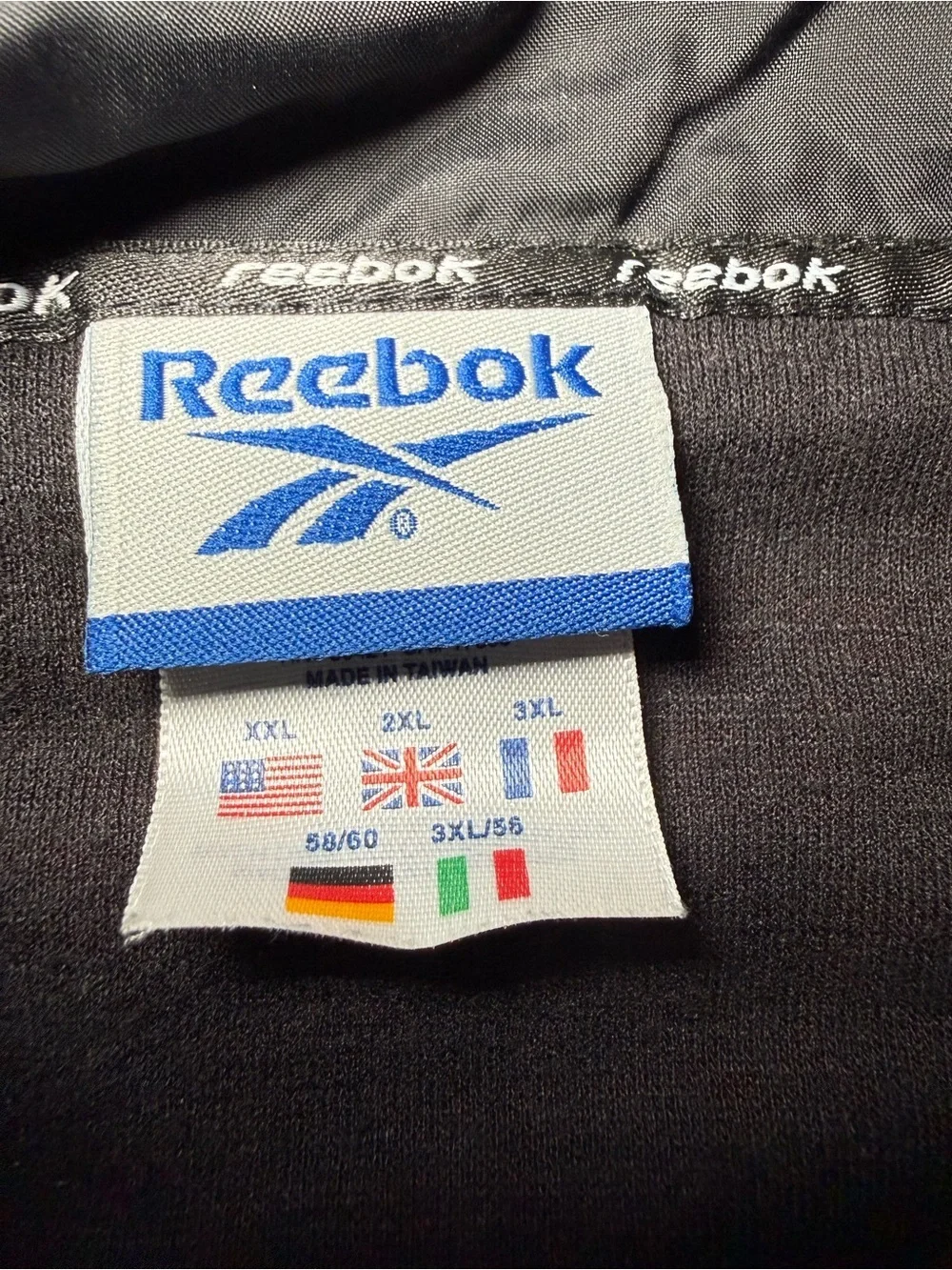 Vintage Reebox Colorblock Windbreaker Men's Jacket XXL Red Black